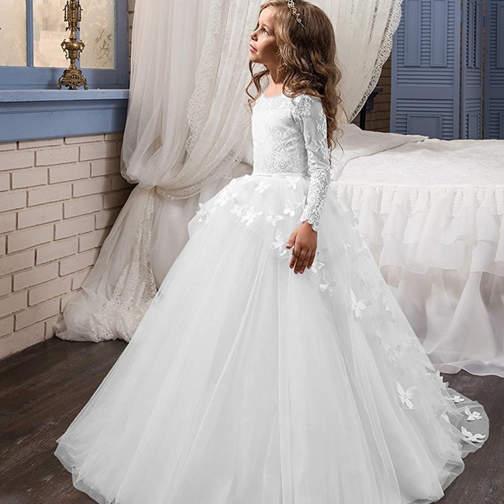 Flower Girl / 1st Communion Dress w/ Gymboree Veil
